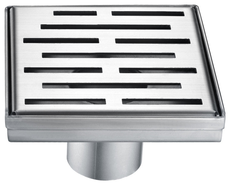 Dawn® LAN050504 Amazon River Series Square Shower Drain 5"L In Polished Satin