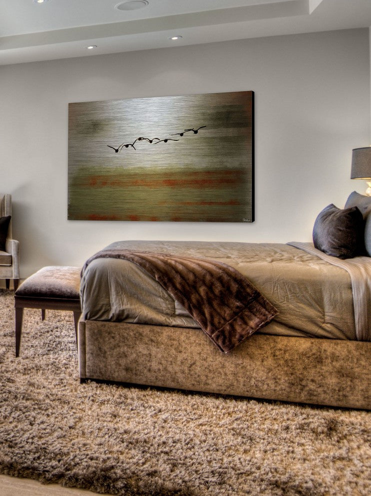 "Sun Flight" Print on Brushed Aluminum, 45"x30"