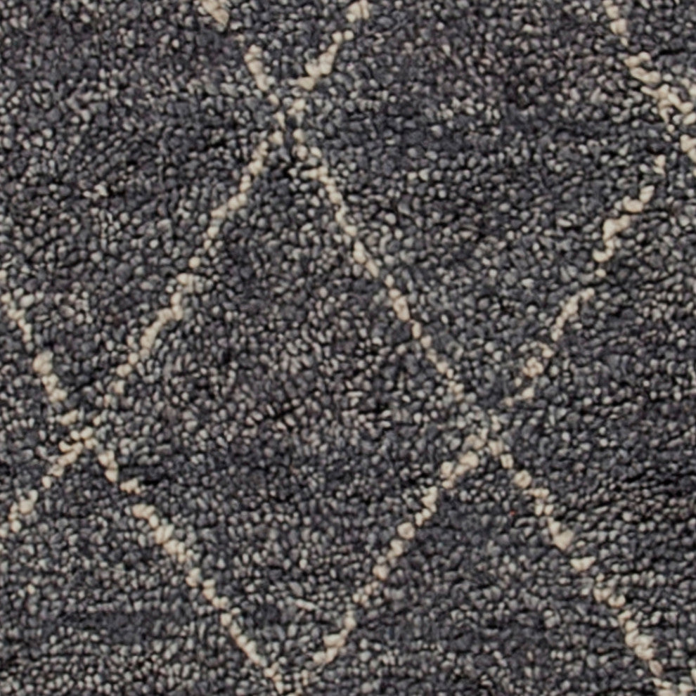 Jaipur Living Casablanca Hand-Knotted Trellis Gray/White Area Rug, 9'6"x13'6"