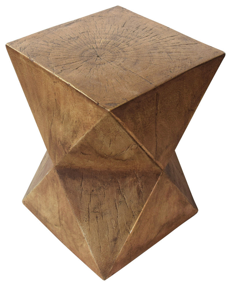 GDF Studio Manuel Indoor Lightweight Concrete Accent Table, Natural