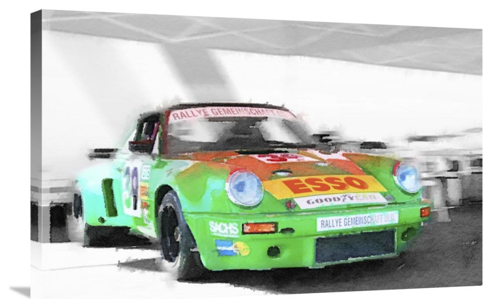 "Porsche 911 Turbo Watercolor" Fine Art Print