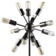 Modern Urban Contemporary Metal Table Lamp, Black Steel