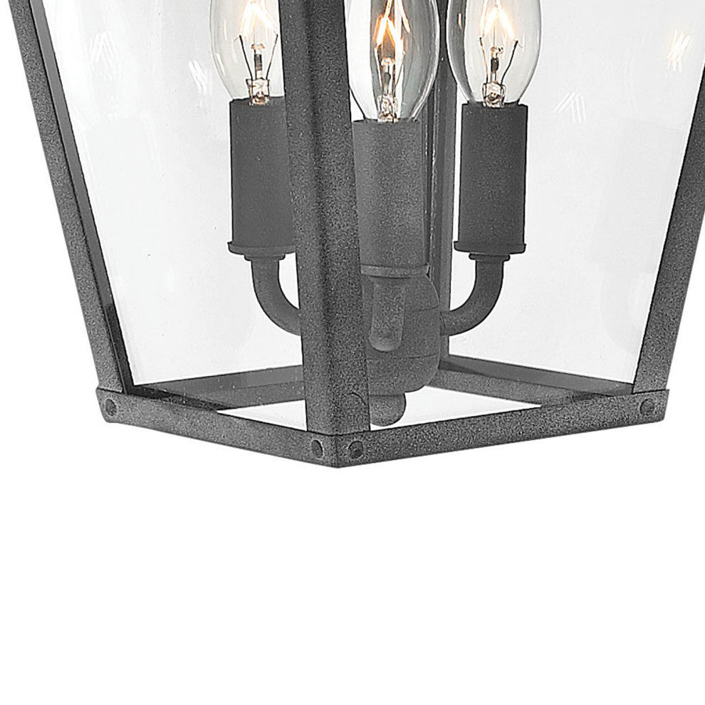 Hinkley Trellis Medium Wall Mount Lantern, Aged Zinc