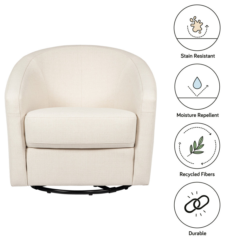 Madison Swivel Glider, Performance Natural Eco-Twill