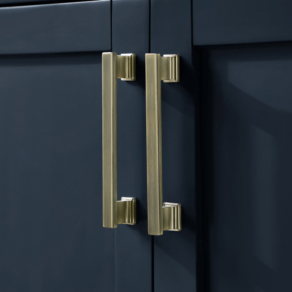 OVE Decors Stanley 42" Vanity, Midnight Blue With Power Bar