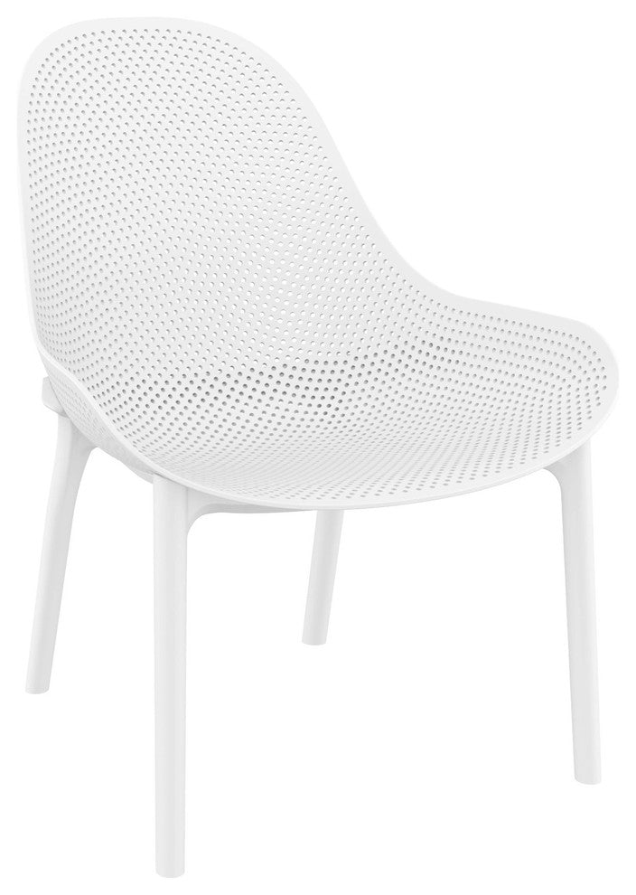 Compamia Sky Lounge Chair, Set of 2, White