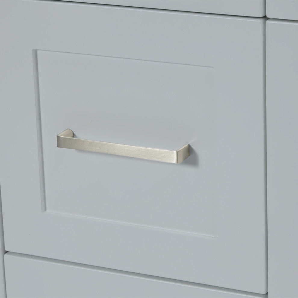 ARIEL Hamlet 72" Double Sink Bathroom Vanity Base