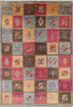 Modern Collection 6'x9' Multicolor Hand Knotted Wool Geometric Area Rug H8792