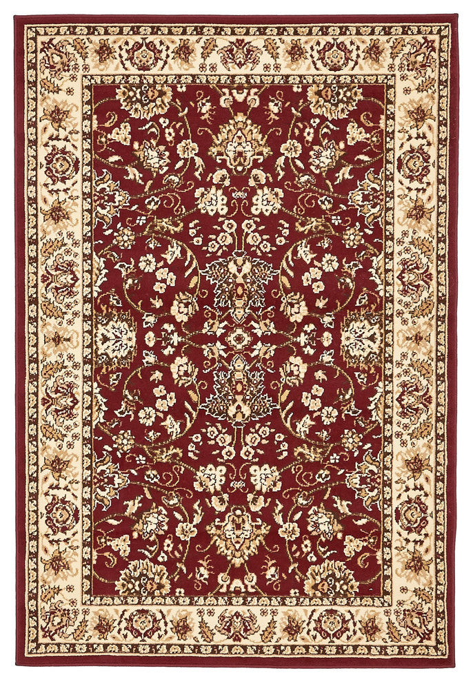 Unique Loom Burgundy Washington Sialk Hill 4' 0 x 6' 0 Area Rug