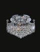 Amanda 8 Light Flush Mount With Chrome Finish