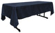LA Linen Rectangular  Polyester Poplin Tablecloth, Navy, 60"x126"
