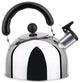 Stainless steel stovetop whistling tea kettle with handle - induction compatible, 3 Liter