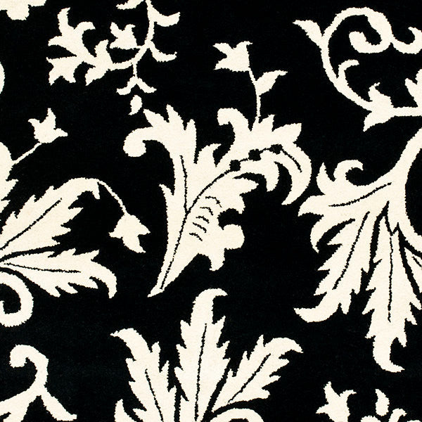 Safavieh Soho Soh212A Floral Rug, Black/Ivory, 3'6"x5'6"