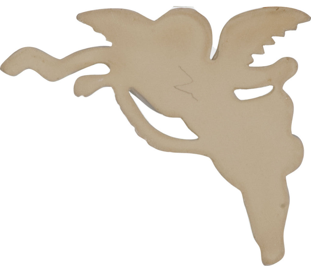 5 1/8"W x 6 5/8"H x 1 1/8"P Angel Onlay - Left