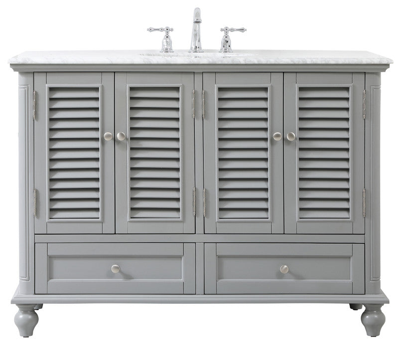 Home Living 48" Single Bathroom Vanity, Gray