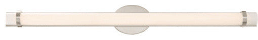 Contemporary Slice 36" LED Wall Vanity, Polished Nickel Finish