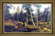 Ivan Ivanovich Shishkin Cutting of Wood Framed Premium Canvas Print, 18"x27"