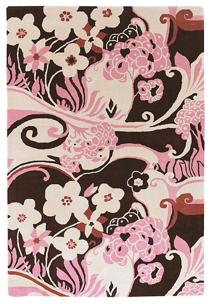 Dharma Contemporary Area Rug, 5'x7'6" Rectangle