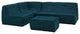 Modern Contemporary Living Room 4-Piece SetUpholstered Sectional Sofa Azure