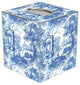 TB470-Blue Italian Toile Tissue Box Cover