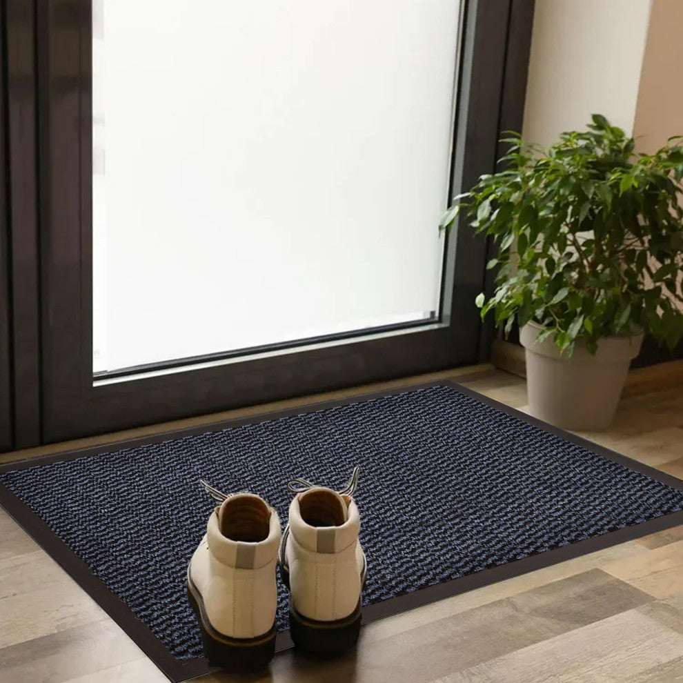 Indoor Door Mat Lisa 31 L x 24 W Inch PP-PVC - Blue