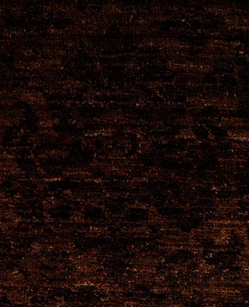 Overdyed One-of-a-Kind Hand-Knotted Area Rug Brown, 6' 1" x 8' 7"