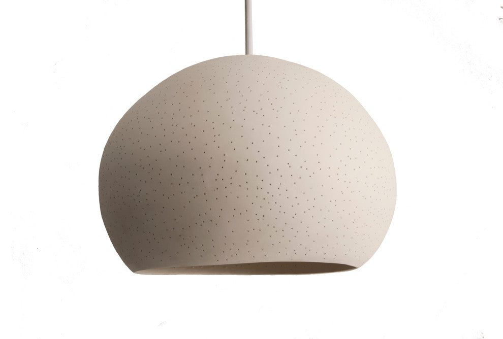 Pendant Lamp 15" Claylight Pendant, Dot Pattern, Incandescent Bulb