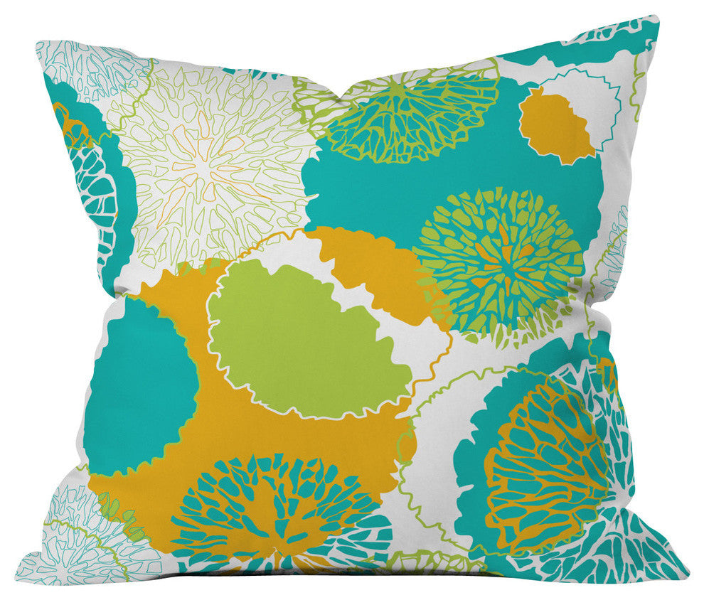 Karen Harris Brandywine Falls Citrus Incarnation Outdoor Throw Pillow