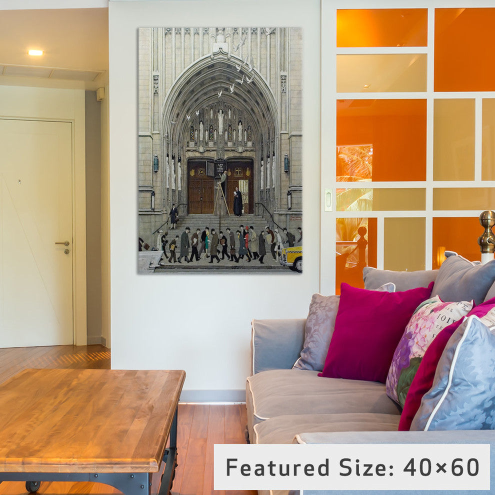 "Lift Up Thine Eyes Gallery" by Norman Rockwell, 40x26x1.5"