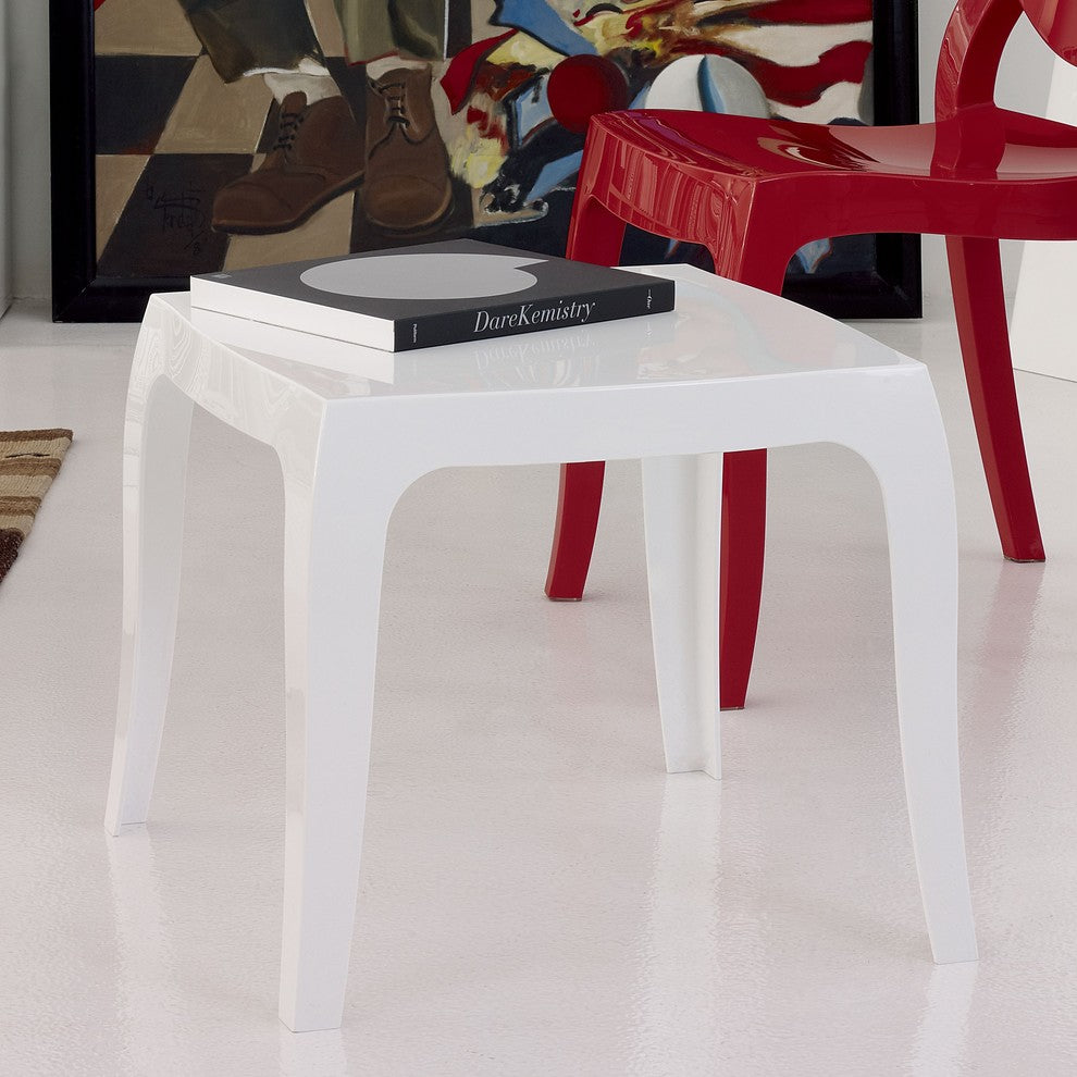 Compamia Queen Side Table, White