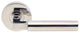 Aurora Lever, Half Passage, Right Hand, Polished Stainless Steel, 2-3/4"Backset