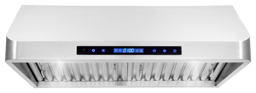 Cosmo Modern Under-Cabinet Range Hood, Touch Screen
