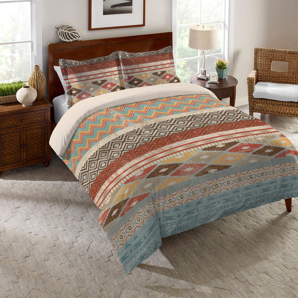 Navajo Stripe Multi King Comforter