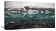 Beautiful Turquoise Mountain Lake, Large Landscape Canvas Art, 32"x16"