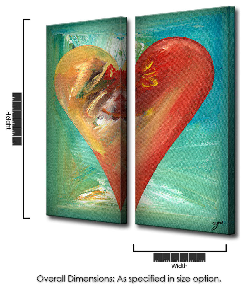 Heartwork "India" 2-Piece Canvas Art Set, 40"x16"