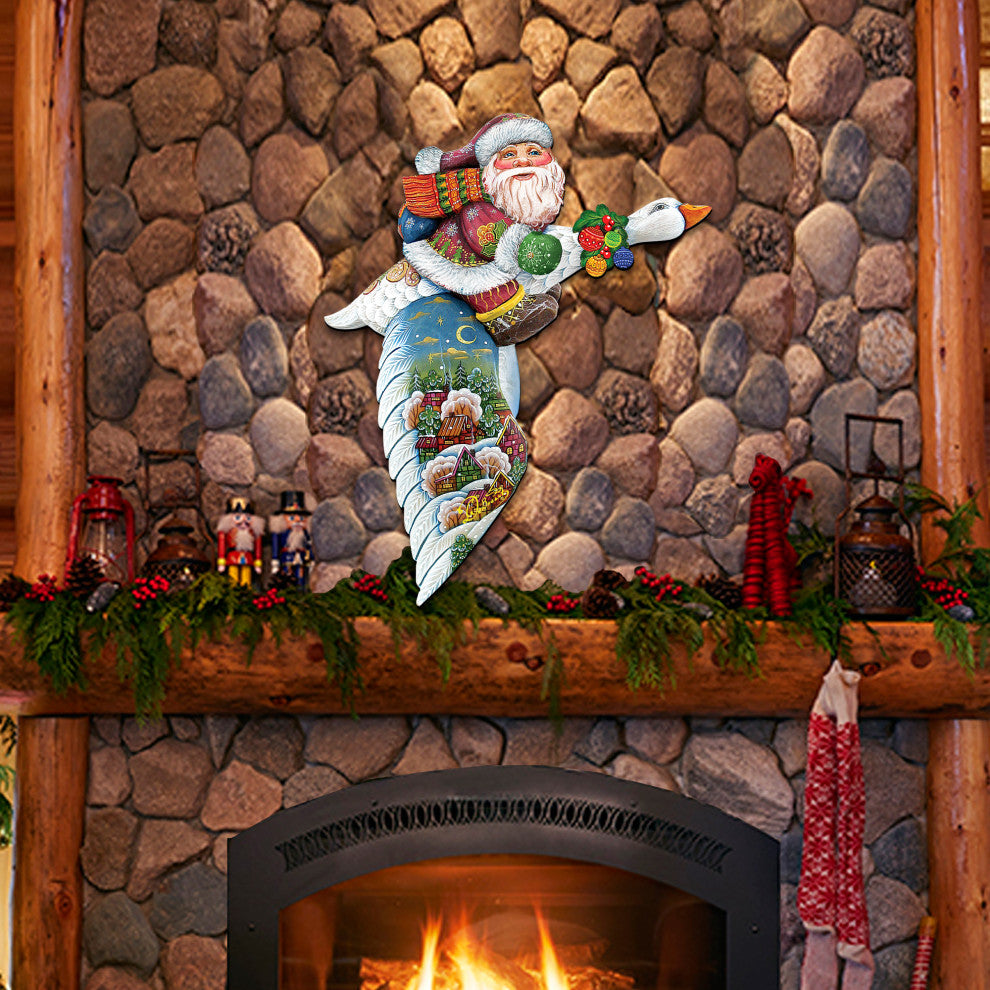 Goose Traveling Santa Door Ha - 8114060H