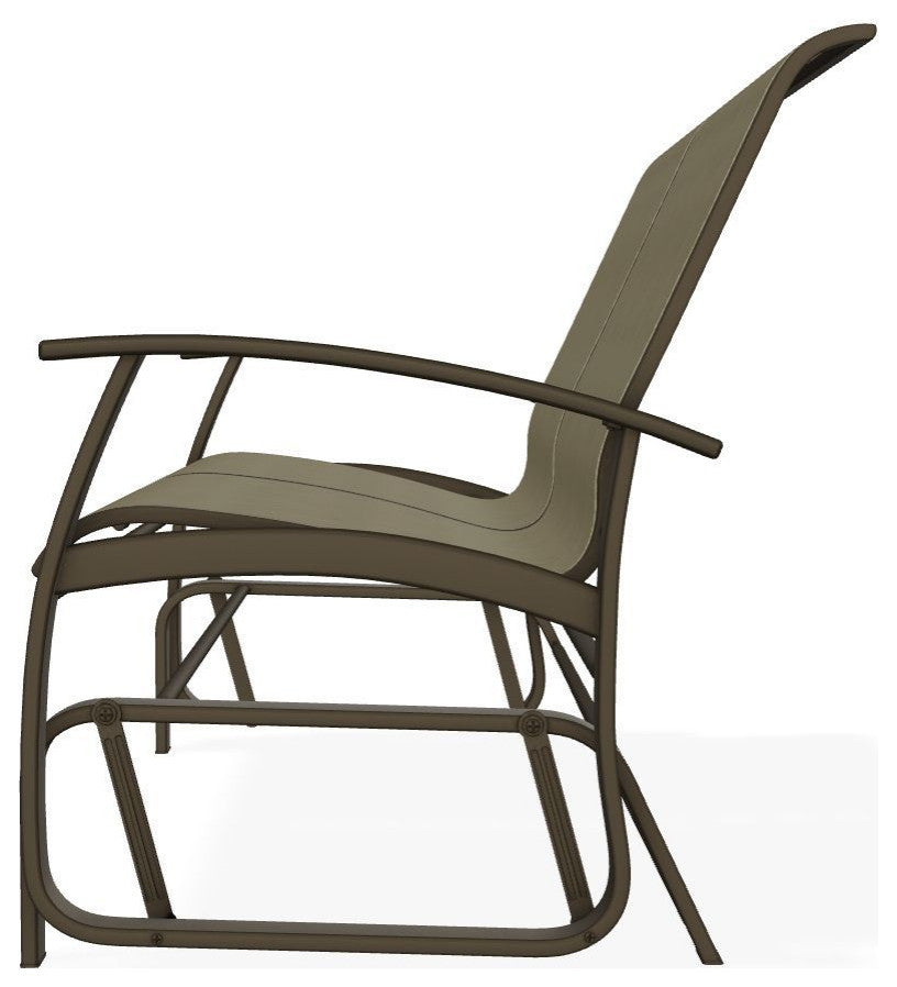 Belle Isle Sling 2-Seat Glider, Elevation Stone/Beachwood