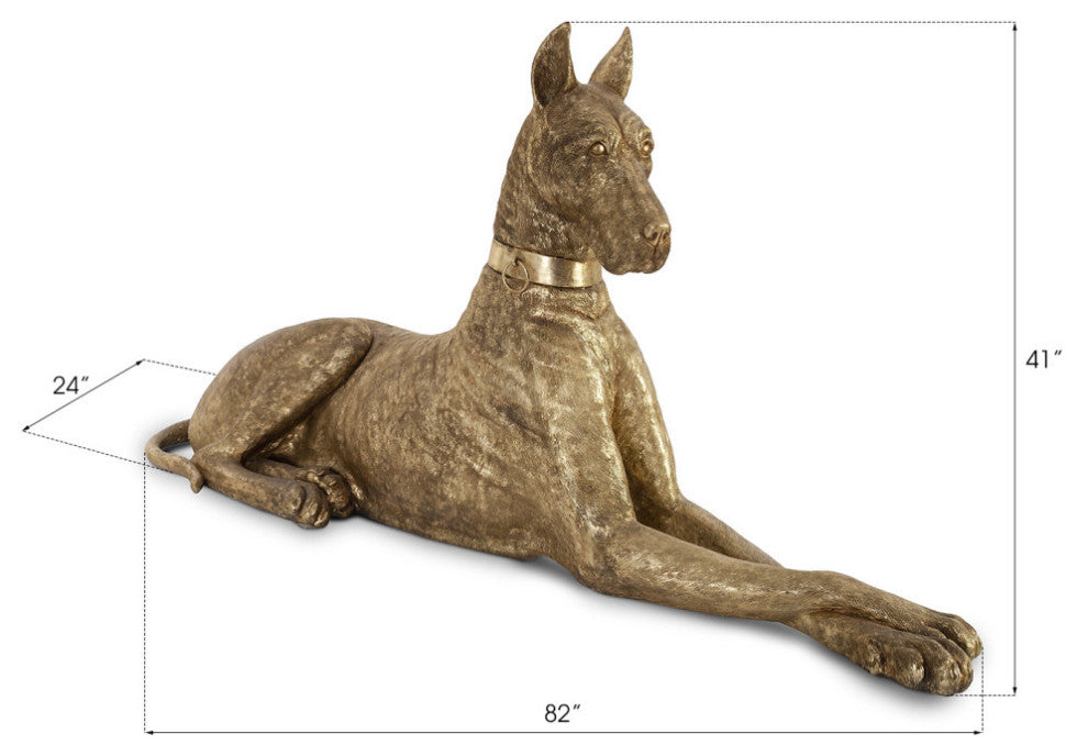 Great Dane, Gold Leaf, Left