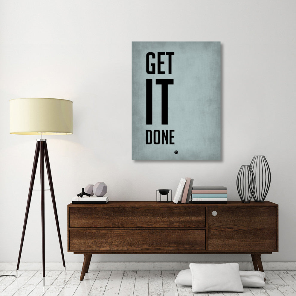 "Get It Done Poster  Blue" Fine Art Print
