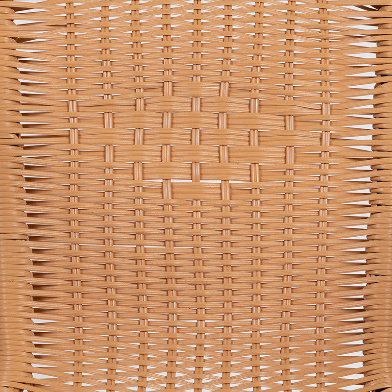 2 Pack Rattan Indoor-Outdoor Stack Chair, Beige