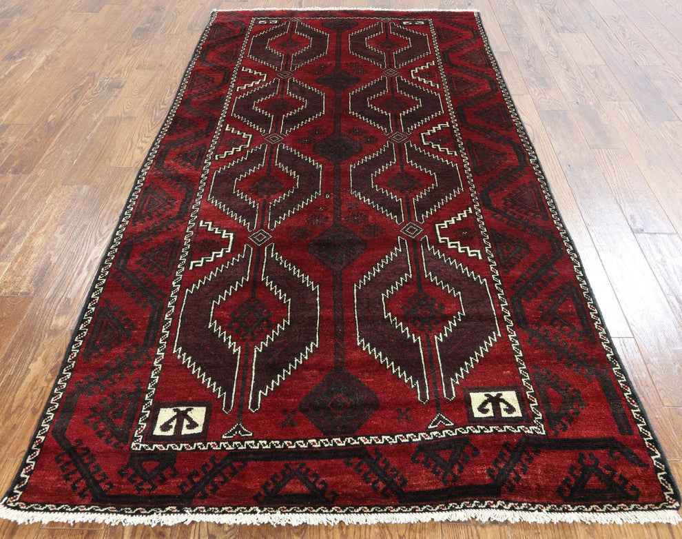 Persian Balouch Oriental Wool Area Rug 5'x8', W2302