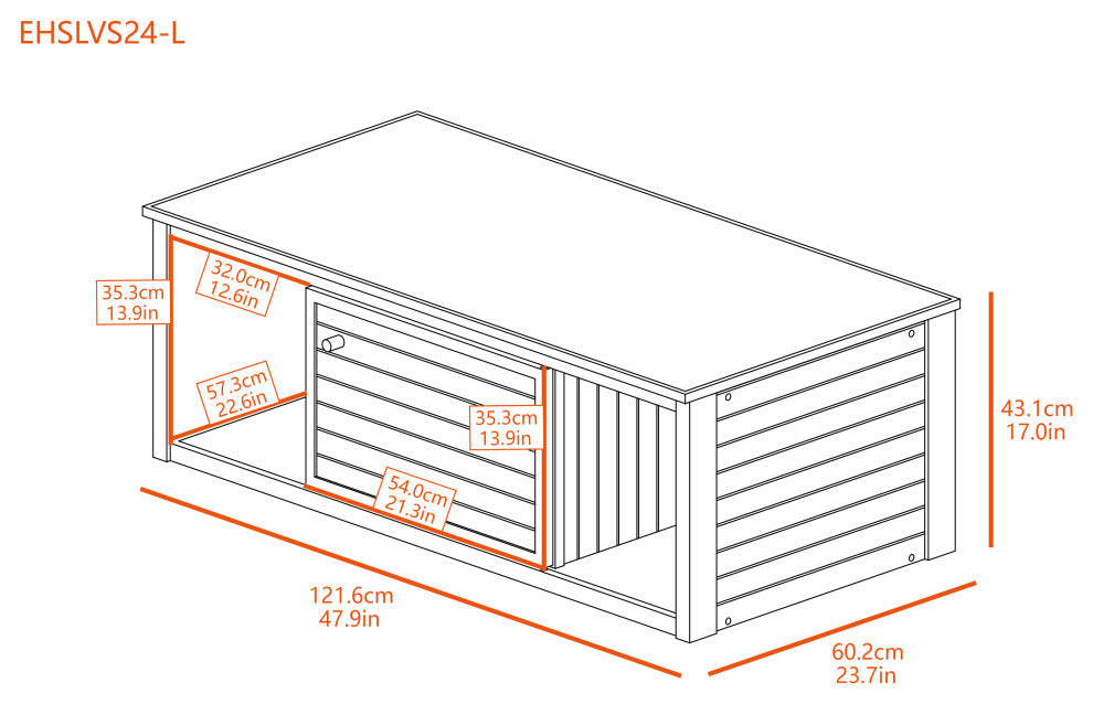 New Age Pet ECOFLEX 48" Lo-Boy Versa Stand, Maple