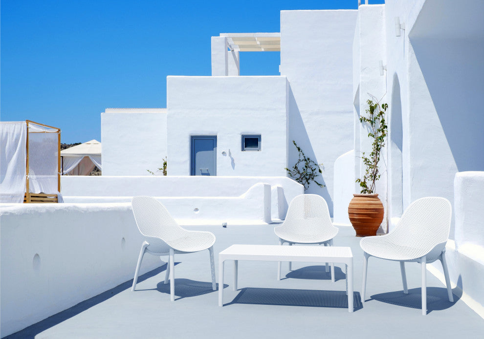 Compamia Sky Lounge Chair, Set of 2, White