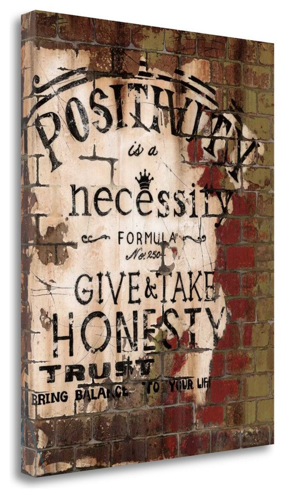 "Positivity" By Luis Sanchez, Giclee Print on Gallery Wrap Canvas, Ready to Hang