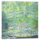 "The Waterlily Pond with the Japanese Bridge, 1899" by Claude Monet, 18x18x1.5"