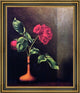 Martin Johnson Heade Still Life with Rose Framed Premium Canvas Print, 16"x20"