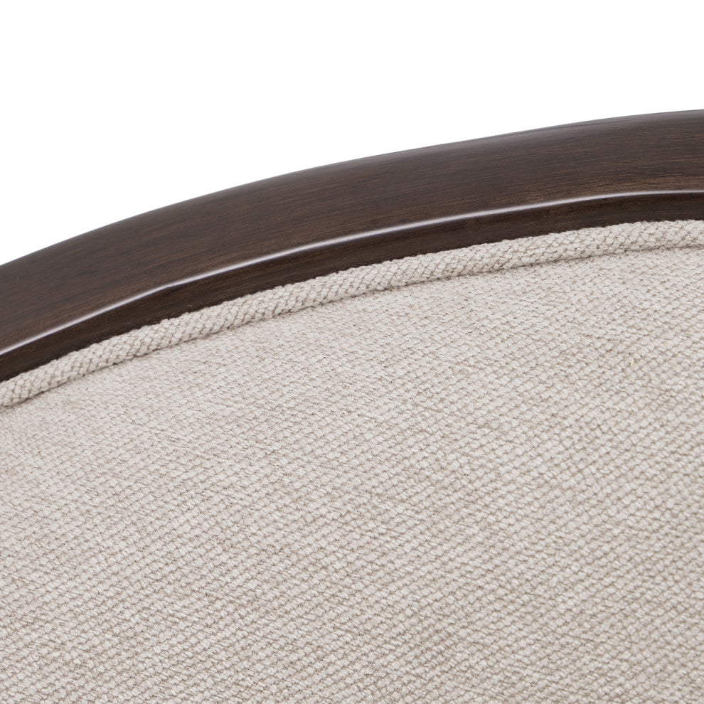 Camellia Field 3-Piece Chenille Sofa, Linen/Warm Pecan