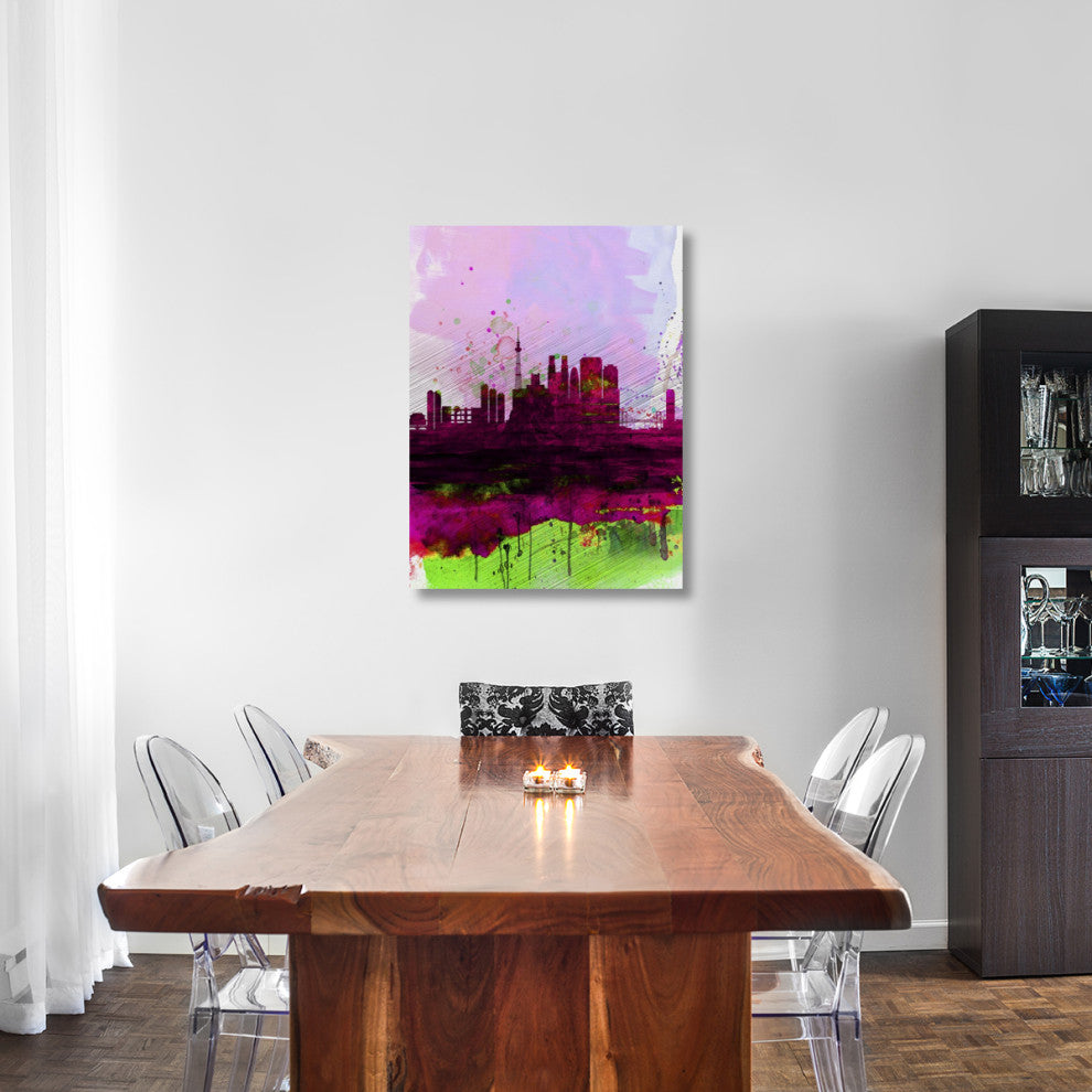 "Tokyo Watercolor Skyline" Fine Art Print