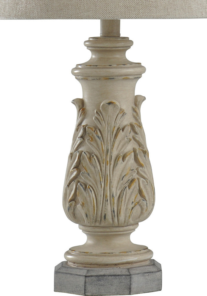 Anastasia Table Lamp, Gray Wash, Beige