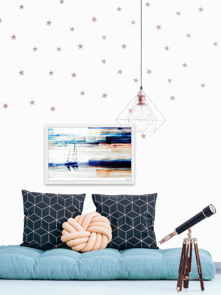 "Aegean Sea" Framed Painting Print, 36"x24"